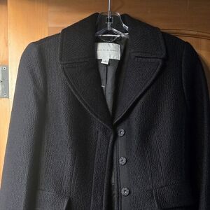 Banana Republic Black Textured Coat